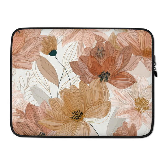 Boho Floral Laptop Sleeve-1