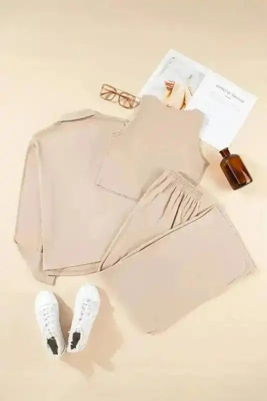 3-Piece Loungewear Set Cozy Knit-4