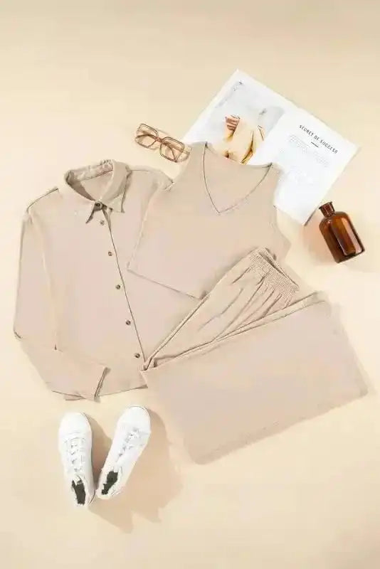 3-Piece Loungewear Set Cozy Knit-3