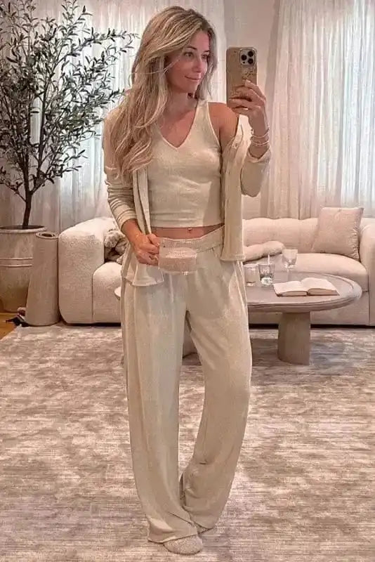 3-Piece Loungewear Set Cozy Knit-2