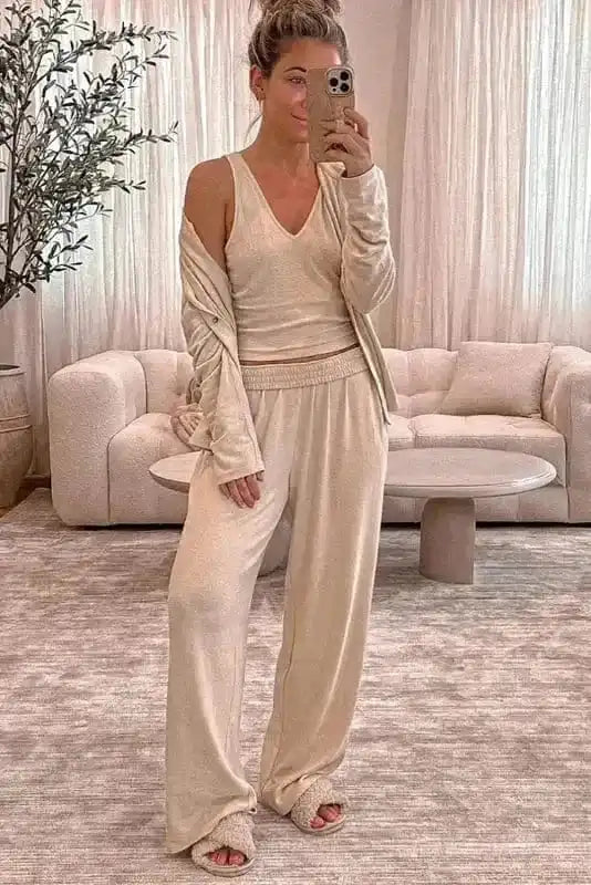 3-Piece Loungewear Set Cozy Knit-5