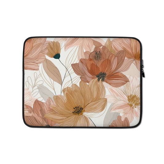 Boho Floral Laptop Sleeve-0