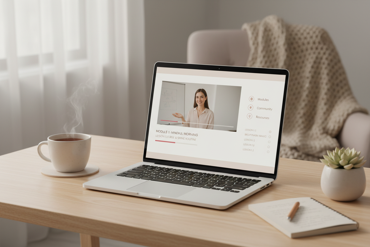 Online cursus mockup